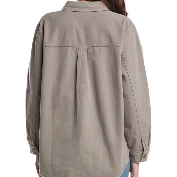 Eileen Fisher Classic Collared Jacket Women Size 2X Brown - Picture 3 of 12